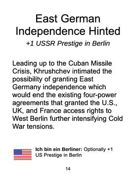 East German Independence Hinted