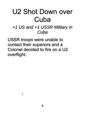 U2 Shot Down over Cuba